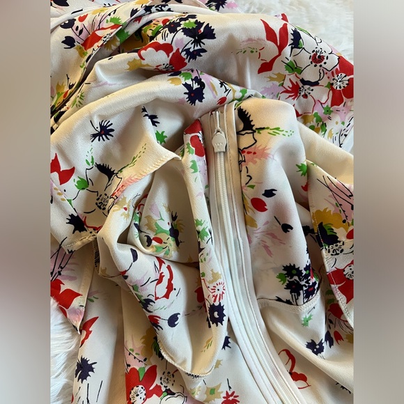 Veronica Beard NWT Payton Silk Blend Floral Long Sleeve Stretch Blouse Size 6 - Picture 11 of 15